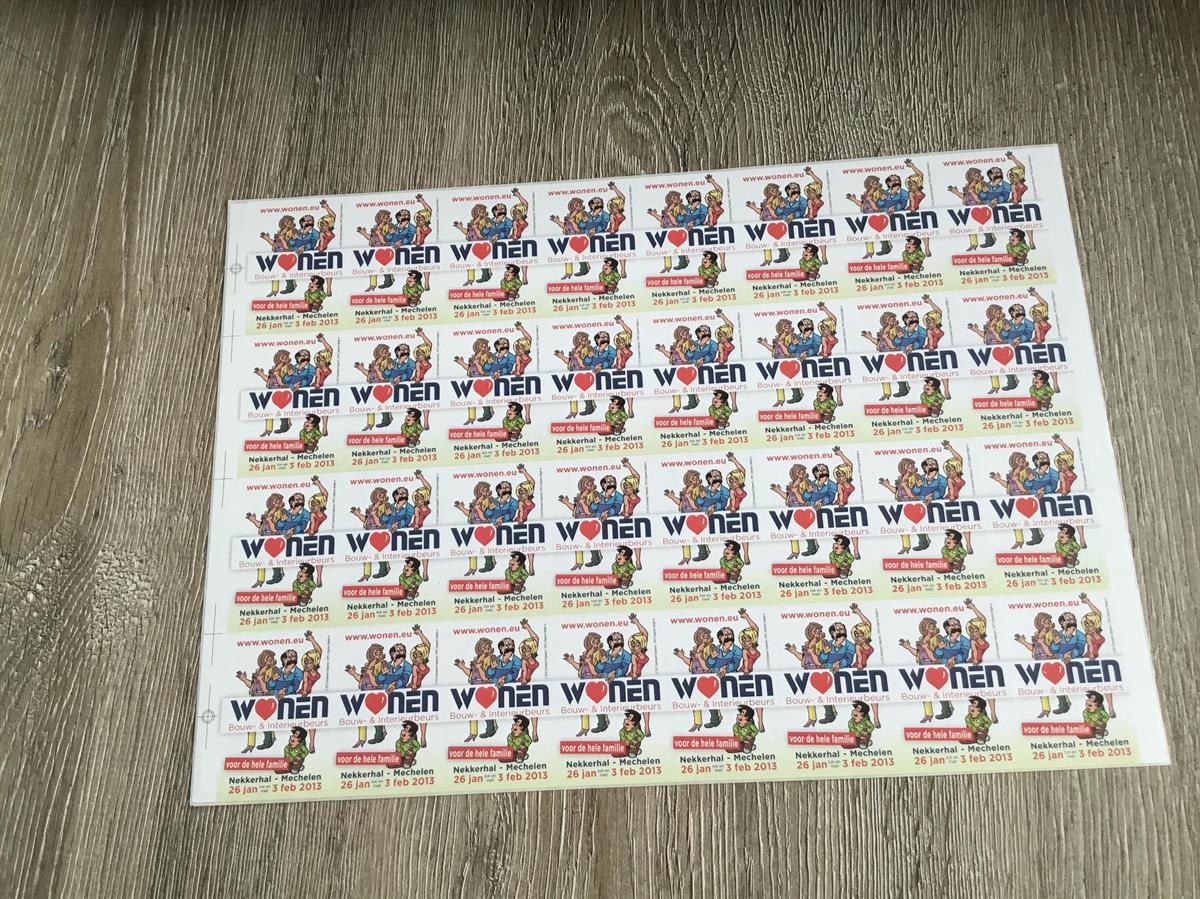 Kiekeboe - wonen stickervel 2013