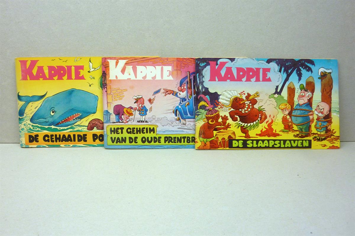 Kappie, 3 delen compleet -sc- 1e druk, 1972/73