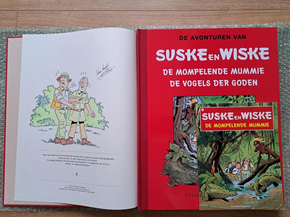  Suske en Wiske - De mompelende mummie/de vogels der goden - Luxe groot formaat - HC - 2019