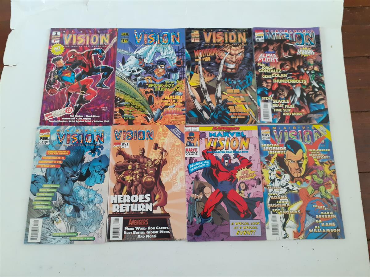 Acht Marvel dossiers Vision