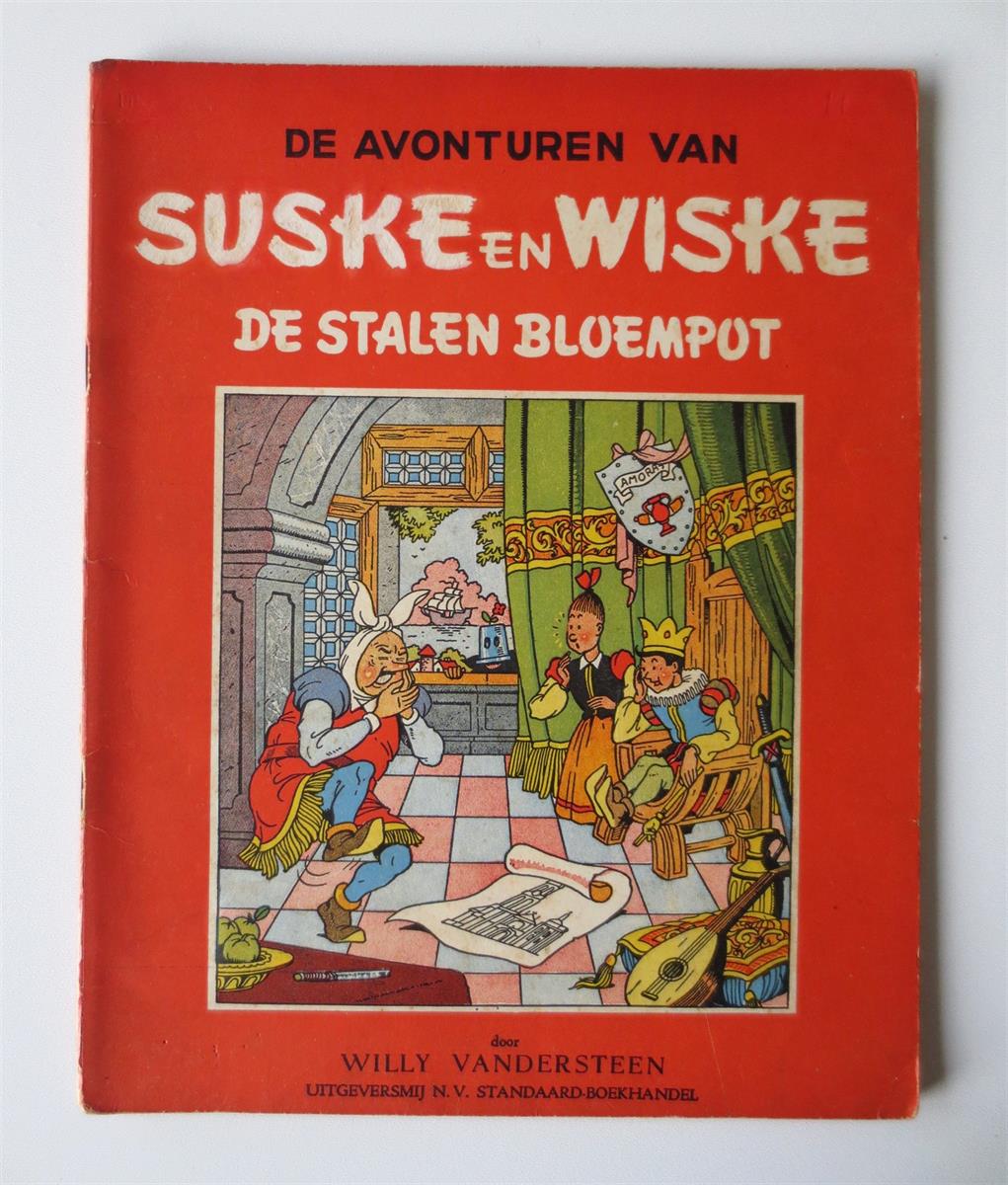 Suske en Wiske - 11 - De stalen bloempot - SC - Tweede druk - 1951