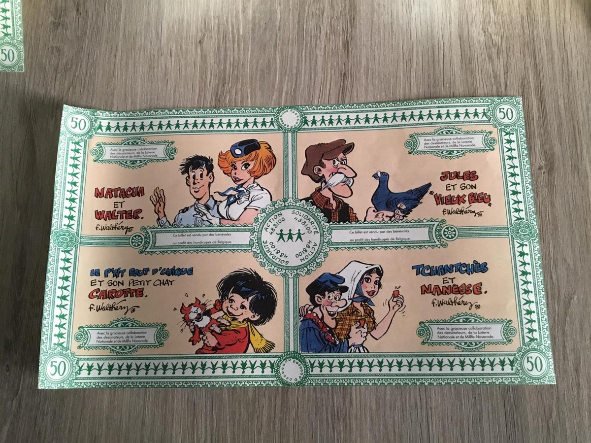 Grote sticker Opération 48.81.00 (1988), Natacha, tchantchès