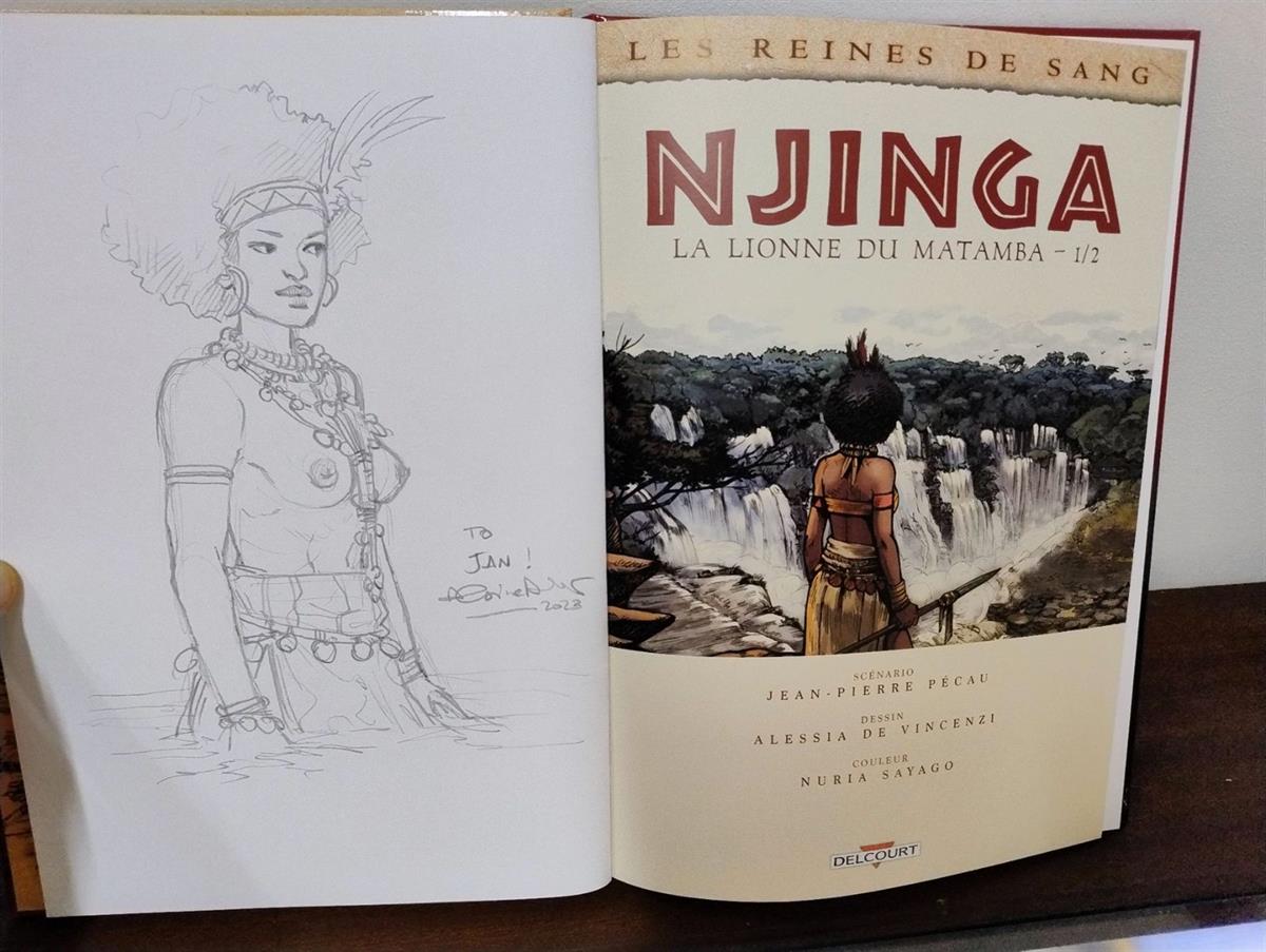 Njinga - HC - Franstalig - Met opdrachttekening