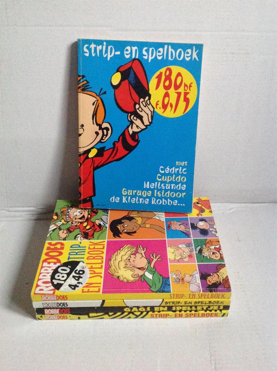 Robbedoes Strip en Spelboek - 5 st. - sc - 1e druk -  1999/2002