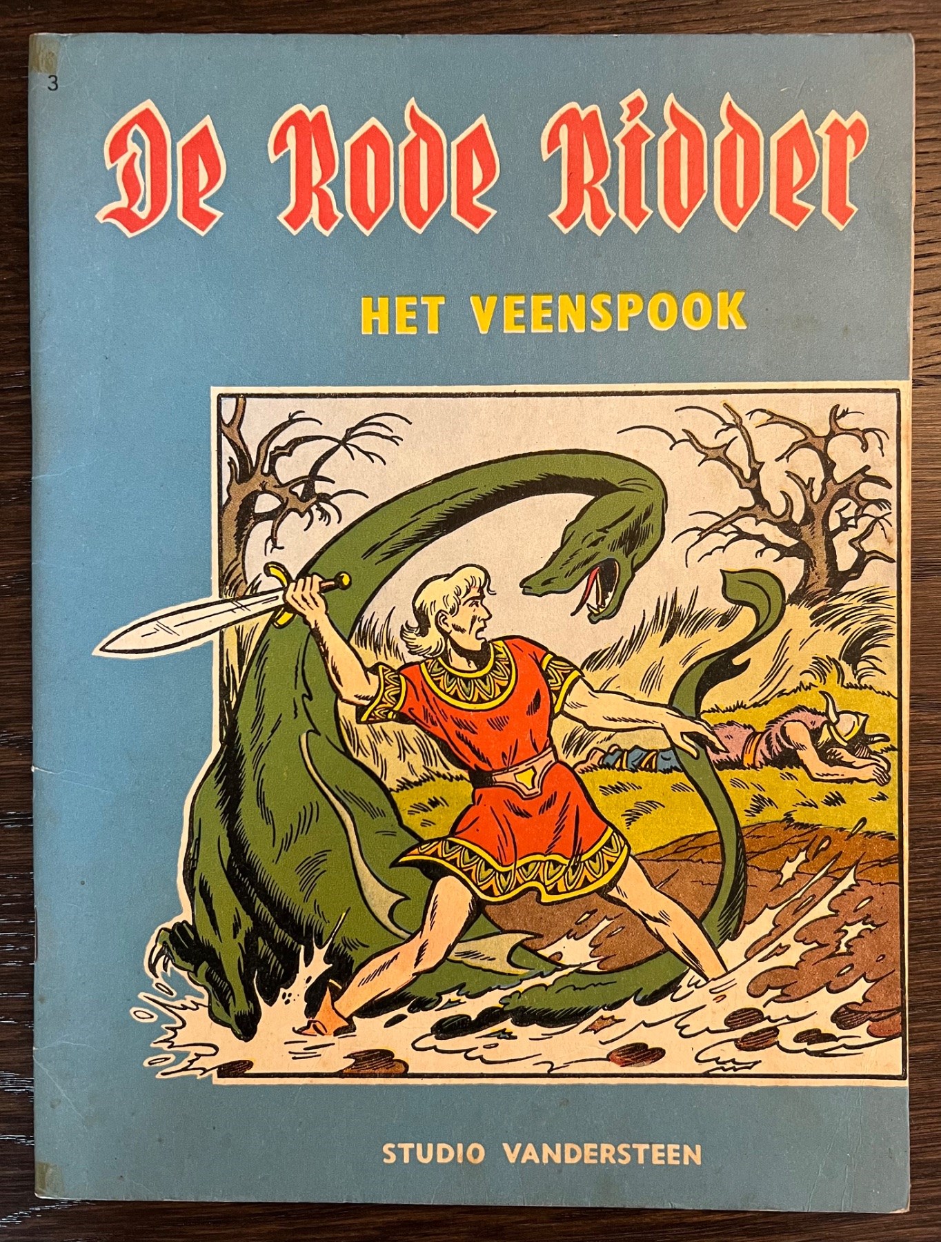De rode ridder - 3 - Het veenspook - Softcover - Eerste druk - 1960