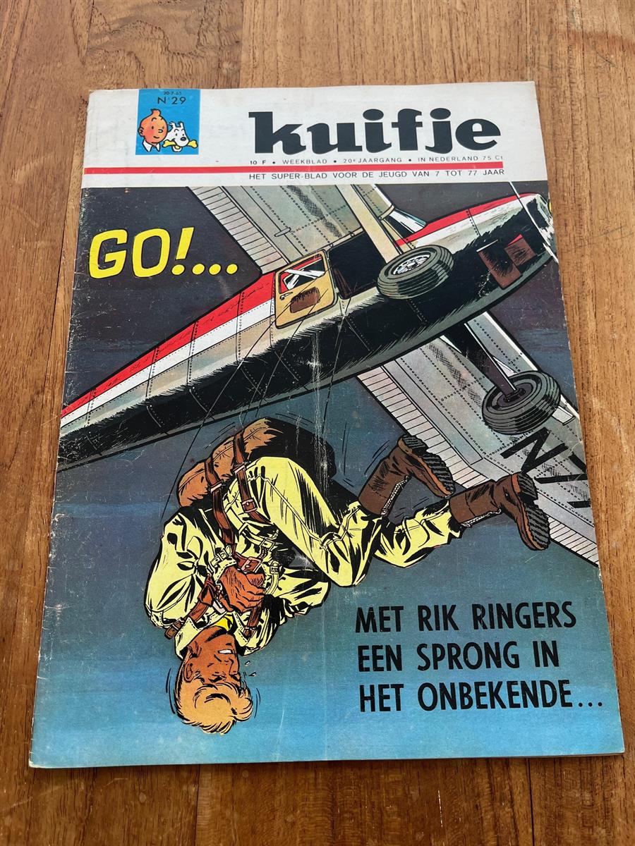 Hergé-Weekblad Kuifje/Tintin Nr.29-Cover Tibet-Rik Ringers-1965