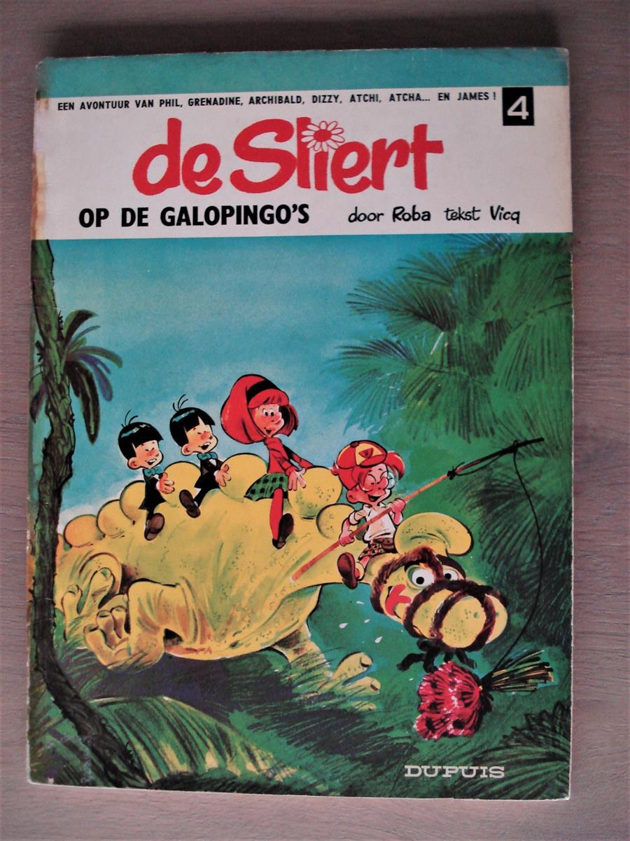 De Sliert - 4 - De Sliert op de Galopingo's -SC - 1ste druk - 1968 - Dupuis.