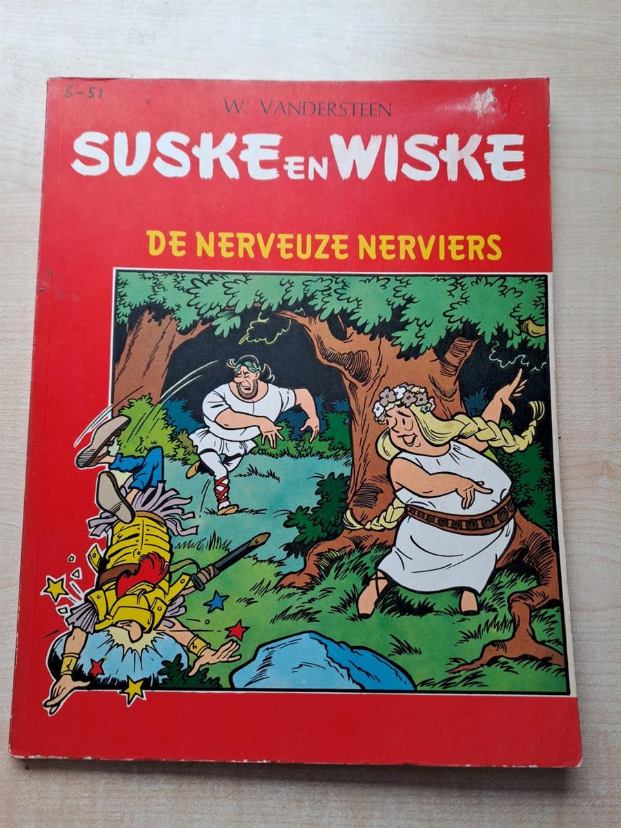 Suske en Wiske - de Nerveuze Nerviers - 1966 - herdruk - tweekleuren reeks