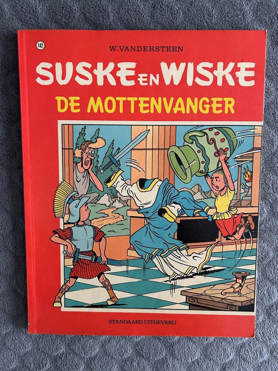 Suske en Wiske 142 (g) : De Mottenvanger - ED 1973 - Vierkleurenreeks