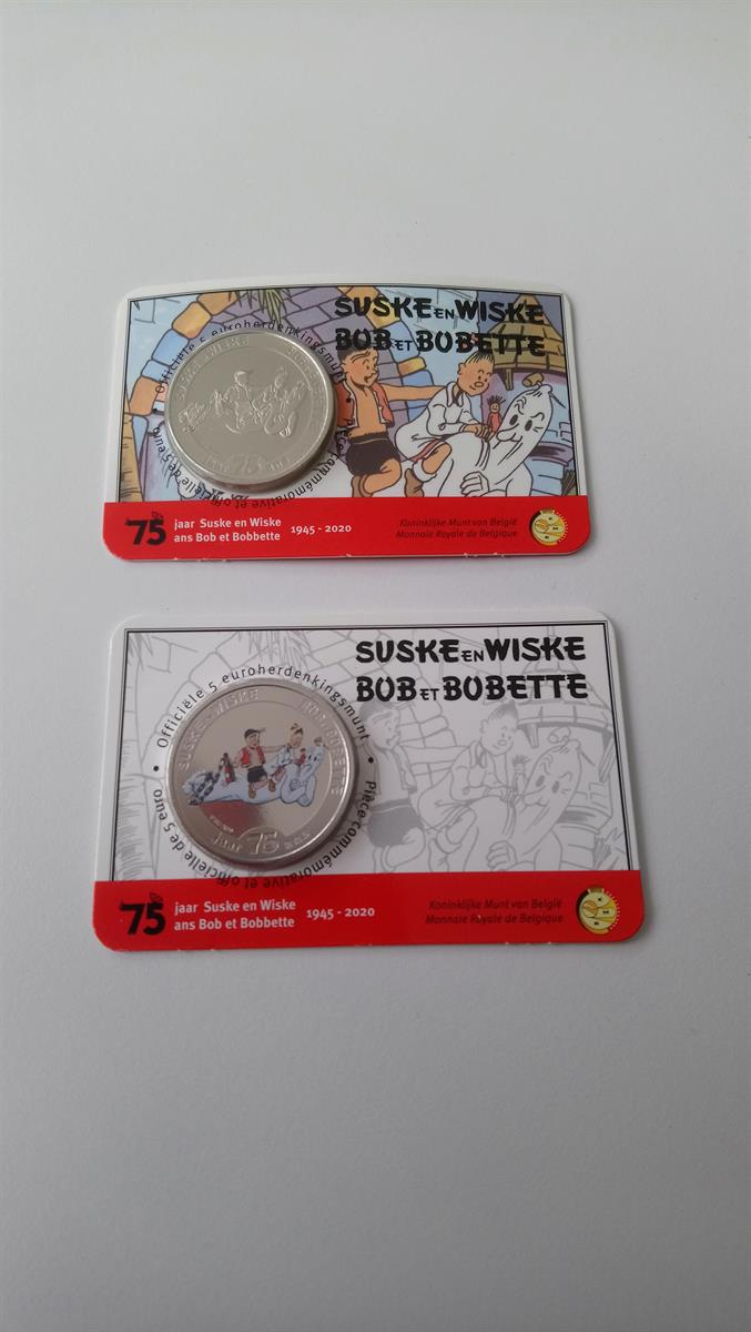 Suske en Wiske 5 Euro 2020 Color 2 stuks