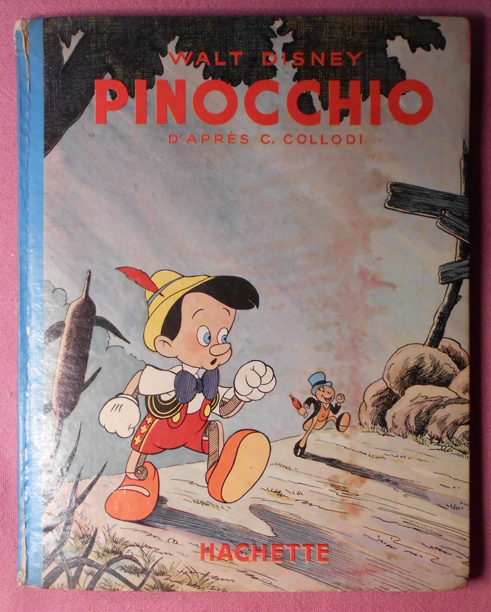 Pinocchio - Walt Disney - HC met stofomslag - taal: Frans - Hachette (1940)