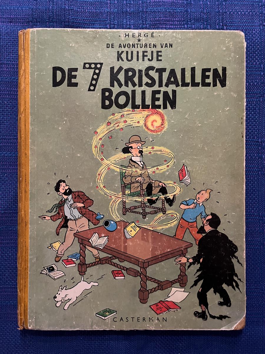 De avonturen van Kuifje-nr.13-de 7 kristallen bollen - Herdruk jaren '50
